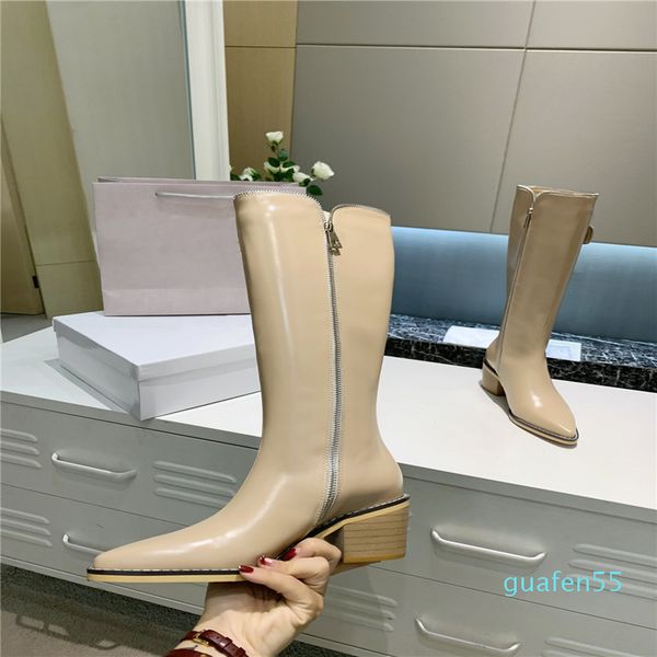 

designer fashion boots super thin leg artifact both wear joker beautiful import horse inside the outermost layer of skin fabric, Black