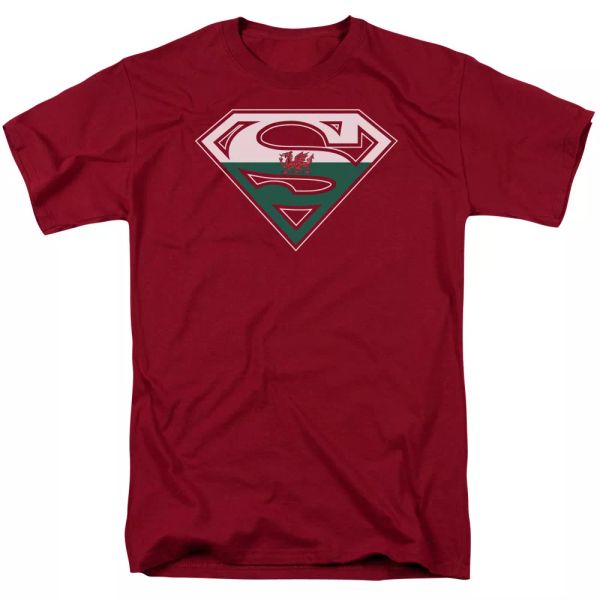 

superman welsh shield t-shirt dc comics sizes s-3x new, White;black