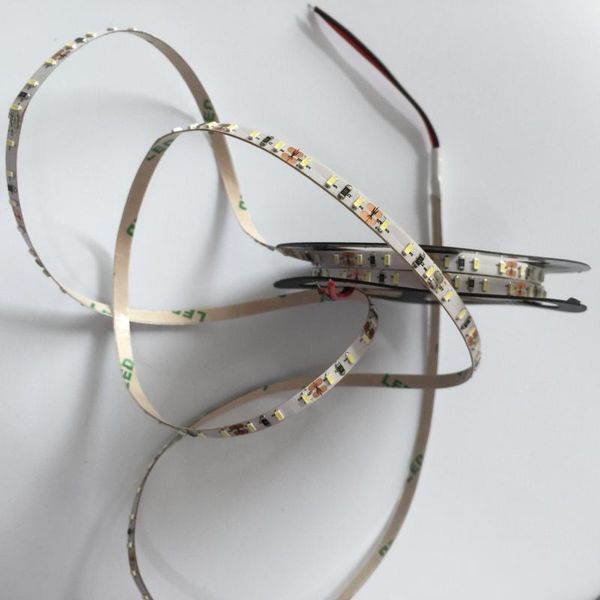 

white pcb 5mm width high brightness led strip 12v 120 leds/m warm strips