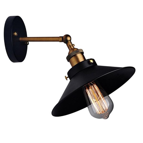 

wall lamp vintage sconce shade black antique 240 degree adjustable industrial arm swing light covers for galleries aisle