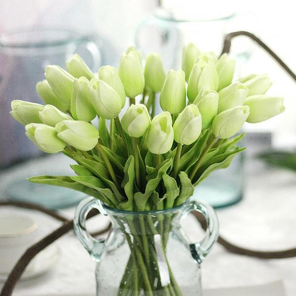 

decorative flowers & wreaths artificial decorations 1 pc tulip silk wedding home decoration fake simulation lovely