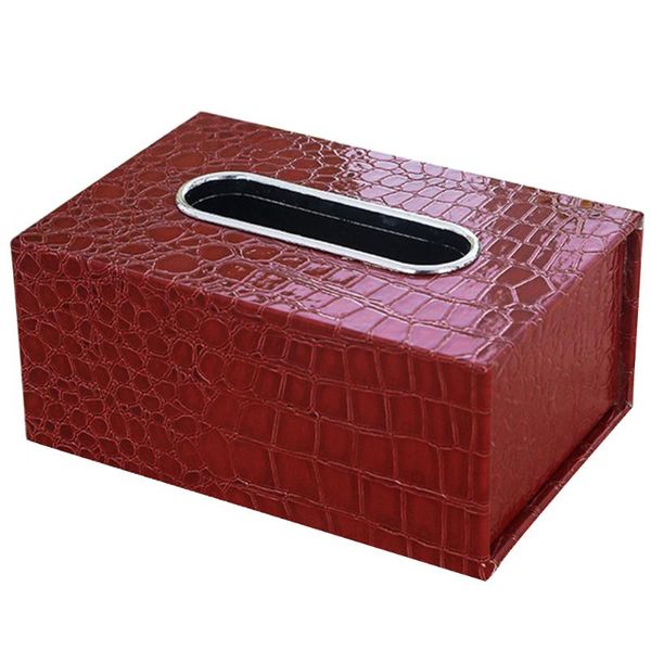 

tissue boxes & napkins container rectangular practical pu leather car paper dispenser replaceable napkin holder