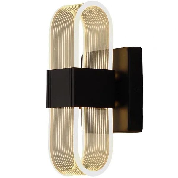 

wall lamp modern simple acrylic led black gold light bedside corridor iron