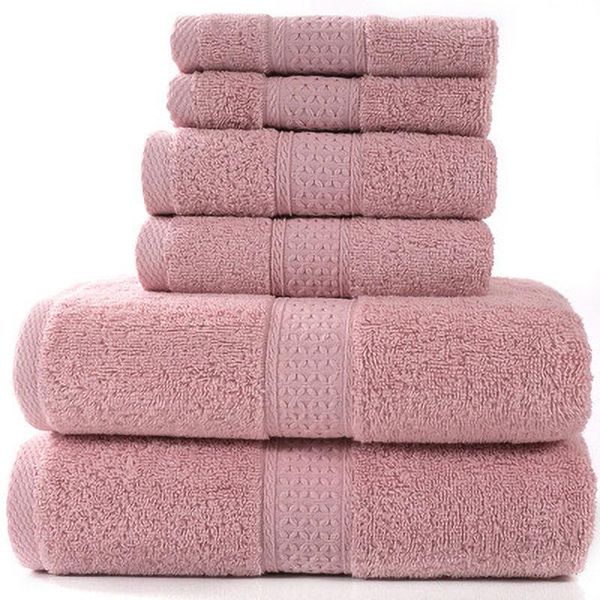 

towel luxury bath set,2 large towels,2 washcloths,2 hand towels. el quality soft cotton highly absorbent bathroom towels