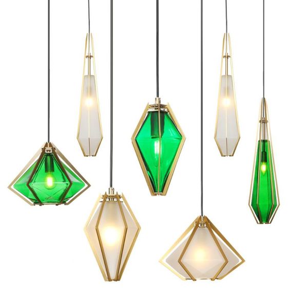 

europe retro vintage charming royal empire style big green crystal modern e27 led pendent lamp lustres lights el living room pendant lamps