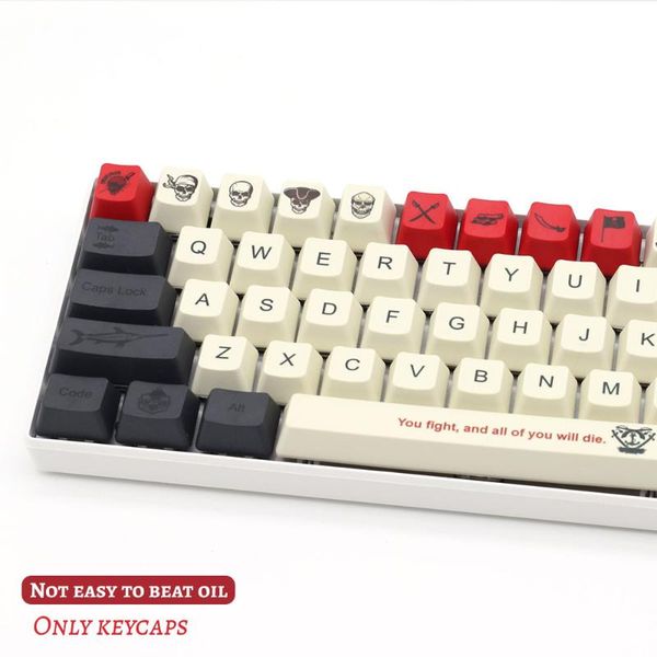 

keyboards eagiacme 104 key pbt pirate keycaps oem profile dye sub personalized mechanical keycap for cherry mx switch