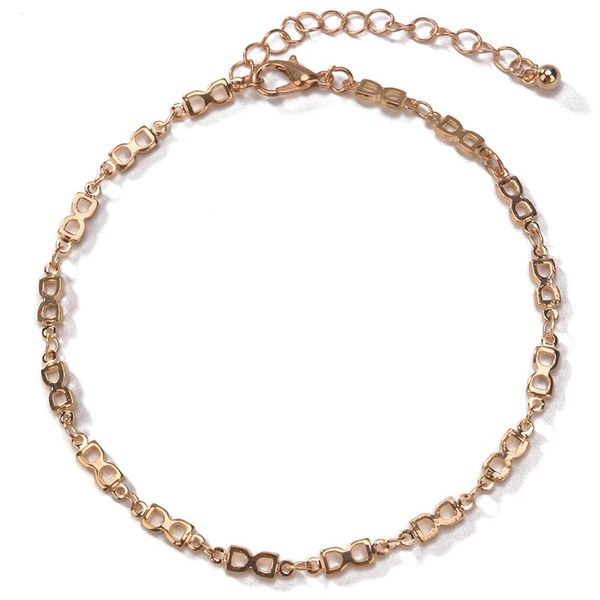 

anklets anklet bracelet alloy letter simple beach chain for women summer style jewelry foot bracelets female, Red;blue