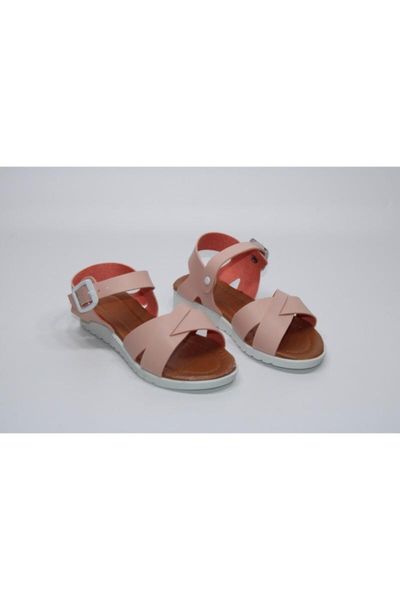 

sandals female child cross band buckle adjustable casual, Black