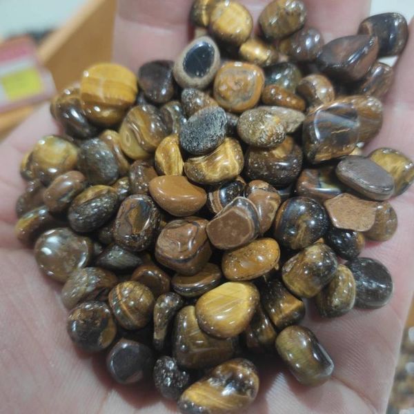 

decorative objects & figurines 50g natural tiger eye quartz gravel treatment reiki pearl aquarium garden kitchen decoration