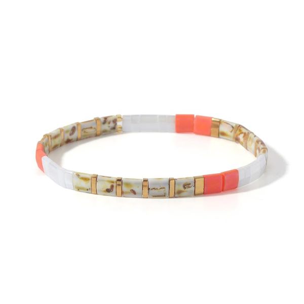 

miyuki bohemian ladies fashion friendship bracelet pulseira mujer japan tila bead armband summer beach charm bracelets, Golden;silver