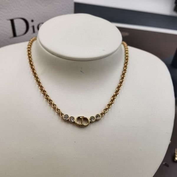 

70% off luxury jewelry 2021 dijia new fashion bracelet simple versatile necklace high version brass material rcyf, Golden