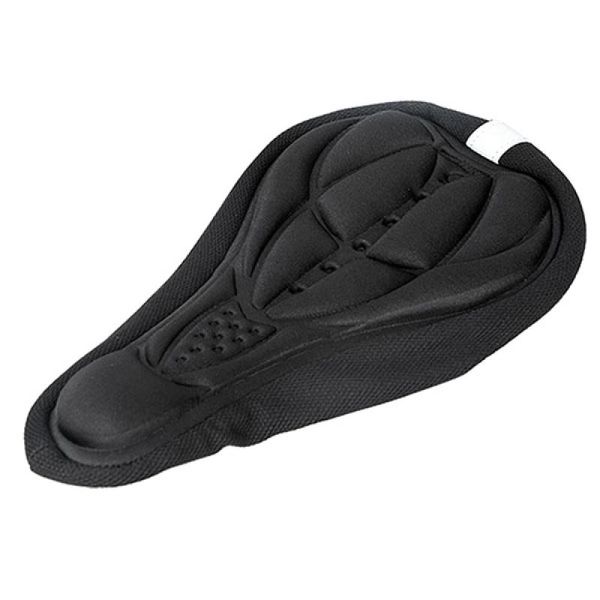 

bike saddles comfy cycling mountain 3d memory saddle seat cover cushion pad (black)