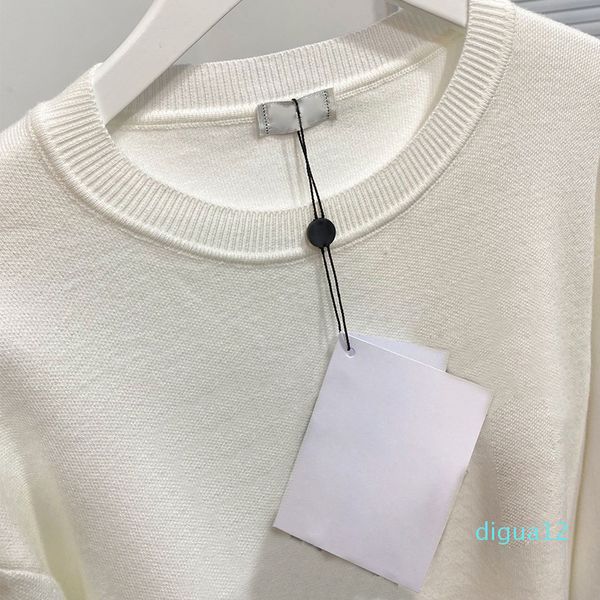 

dropship fashion women's hoodies autumn winter knitted sweater sweatshirts with pearl number 31 for women black white 2colors102123