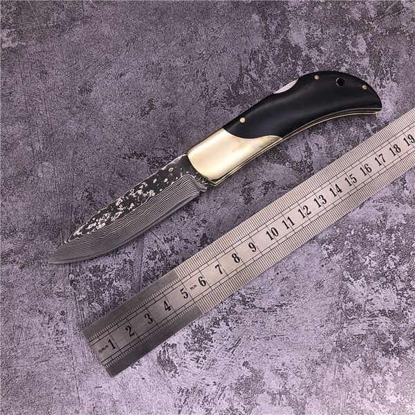 Boda dk034 Damascus Blade Brash + Ebony Handle Collection складной нож Открытый кемпинг охота на EDC инструмент