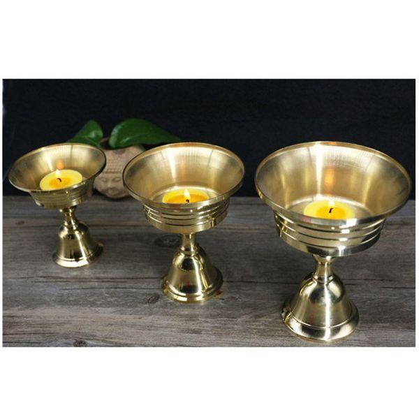 

candle holders retro copper holder candelabra candlestick romantic party beautiful decor ornament for dinner home