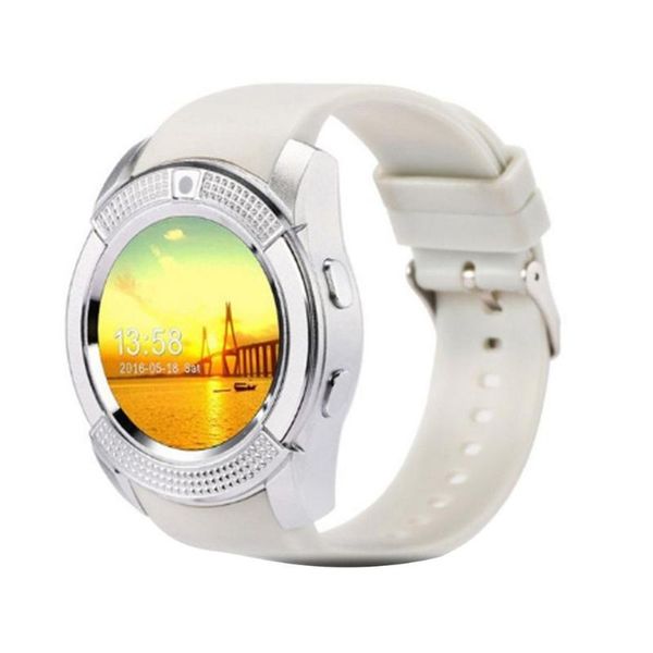 

smart home control v8 wireless watch smartwatch touch screen wrist with camera sim card slot waterproof