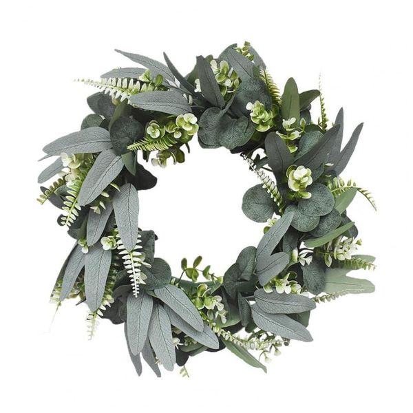 

decorative flowers & wreaths eucalyptus wreath artificial plants background wall window wedding party supplies gifts diy christmas home deco