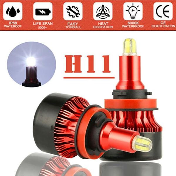 

car headlights pure white fog light replacement h11 h9 h8 super bright 12v 24v