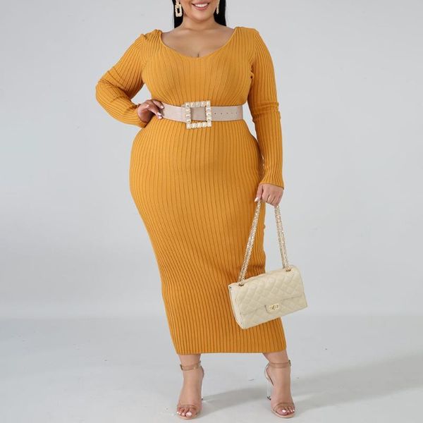 

casual dresses winter long dress v neck sleeve plus size xl- 3xl 4xl 5xl pullover vestidos women autumn fall maxi office, Black;gray