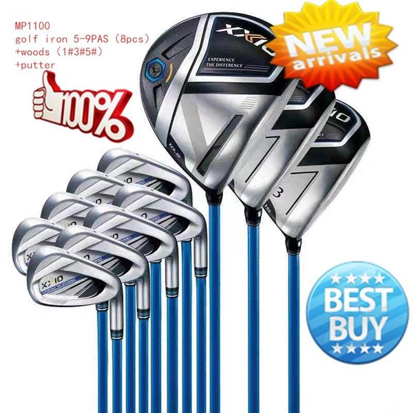 

men's golf clubs full set of mp1100 driver fairway wood + irons putter (12pcs) no bag complete