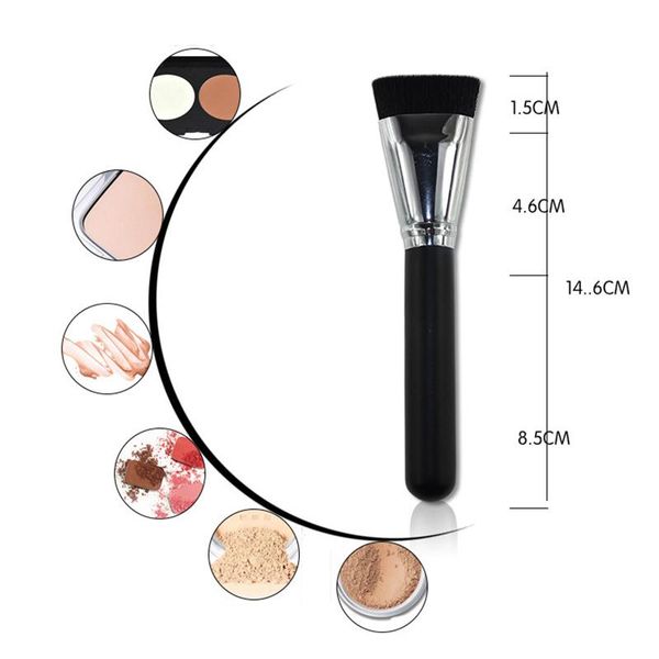 

makeup brushes big flat contour brush blending bb cream liquid foundation powder professional and daily cosmetic beauty tools