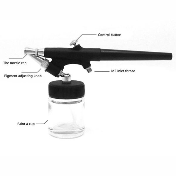 

professional spray guns kkmoon 0.8mm-nozzle airbrush pneumatic sandblasting gun set for diy model making art painting