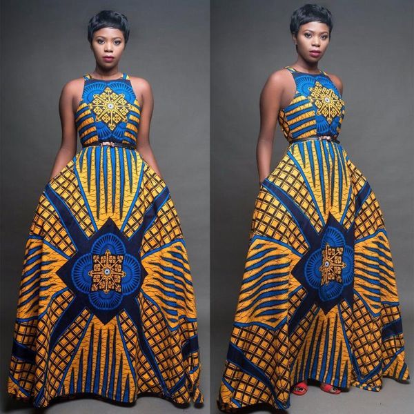 

ethnic clothing 2021 african long dresses for women wedding boubou sleeveless dashiki robes european elegant robe abaya evening dress, Red