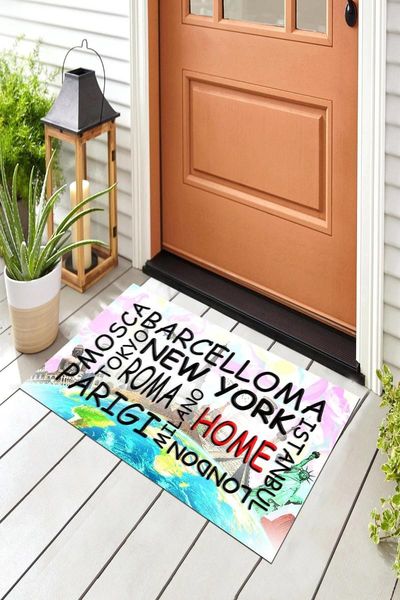 

carpets cities door mat bedroom kitchen bath floor mats home entrance multipurpose doormat non-slip 45*70cm