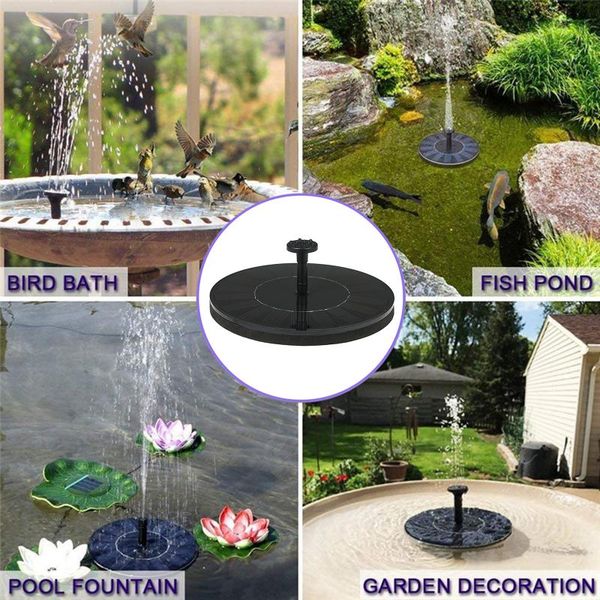

floating solar fountain water garden pump powered aquarium for home decorations