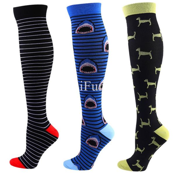 

men's socks compression 20-30mmhg blood circulation pregnancy edema diabetes recovery maternity nurses flight travel, Black