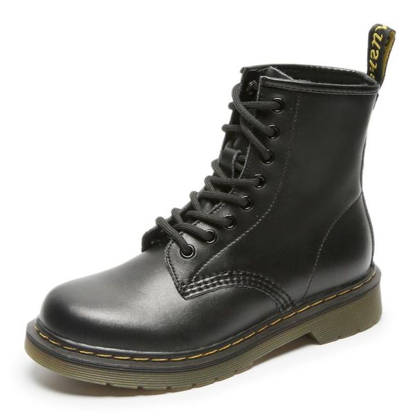 

boots 's women's versatile british style short lovers' motorcycle, Black