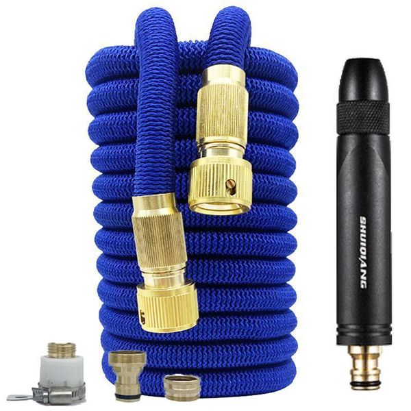 

magic hose high pressure car wash adjustable spray household garden watering metal cleaning water gun equipments