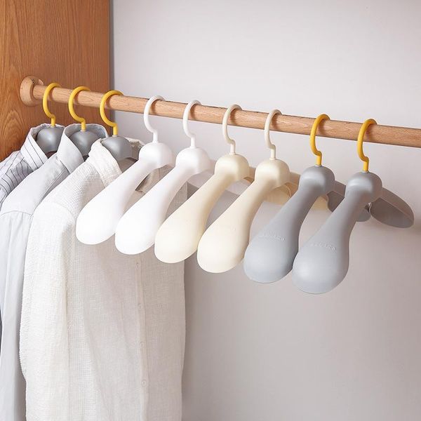 

hangers & racks non-slip wide-shoulder plastic no trace clothes scarf coats drying 360 rotatable hooks home wardrobe storage