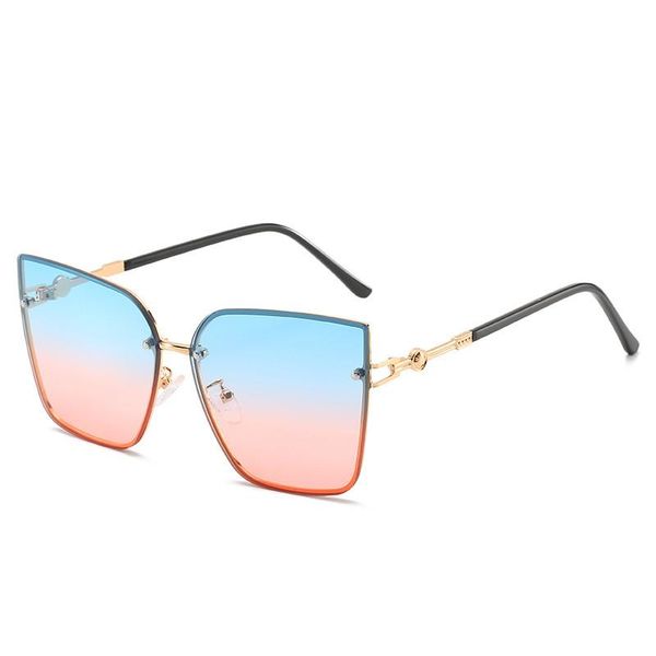 

sunglasses 2021 vintage cat eye womens design sun glasses men's oversized eyeglasses metal frame eyewears, White;black