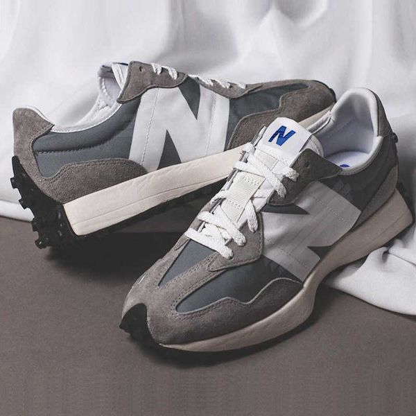 

sports sho men's women's forrt gump spring and autumn bain cool run nb327 yuanzu grey running