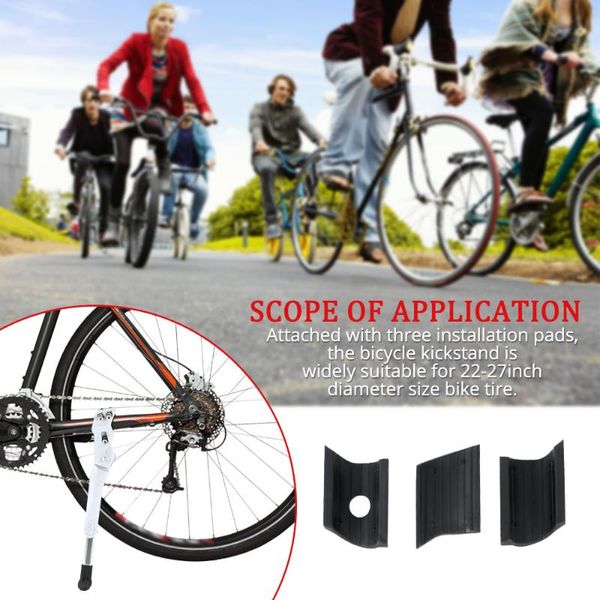 

car & truck racks adjustable mtb road bicycle kickstand parking rack mountain bike support side kick stand foot brace holder cycling parts