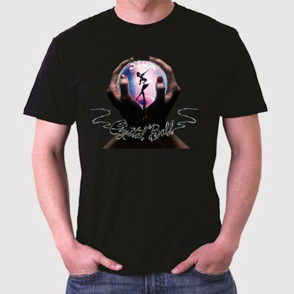 

styx crystal ball logo men's black t-shirt size s to 3xl, White;black