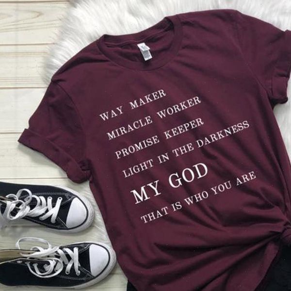 

way maker womens miracle worker my god christian graphic t shirts women summer fashion jesus blessed woman clothing femme, White
