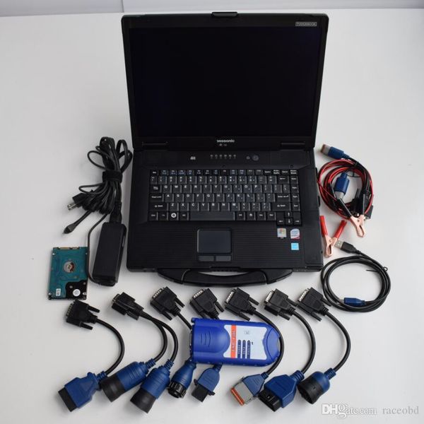 strumenti di scansione professionali per camion link nexiq 125032 usb senza bluetooth scanner diagnostico per carichi pesanti con laptop cf52 ram 4g set completo