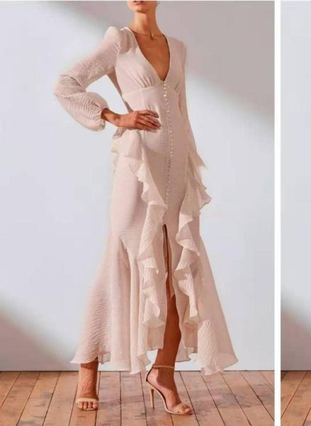 

casual dresses elegant long dress 3 colors whtie women fashion vintage v-neck evening party xs-xl, Black;gray