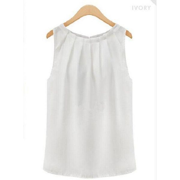 

women's t-shirt 2021 women feminine clothes tank tee tropical chiffon plus size female casual base s-xxl 6 colors, White