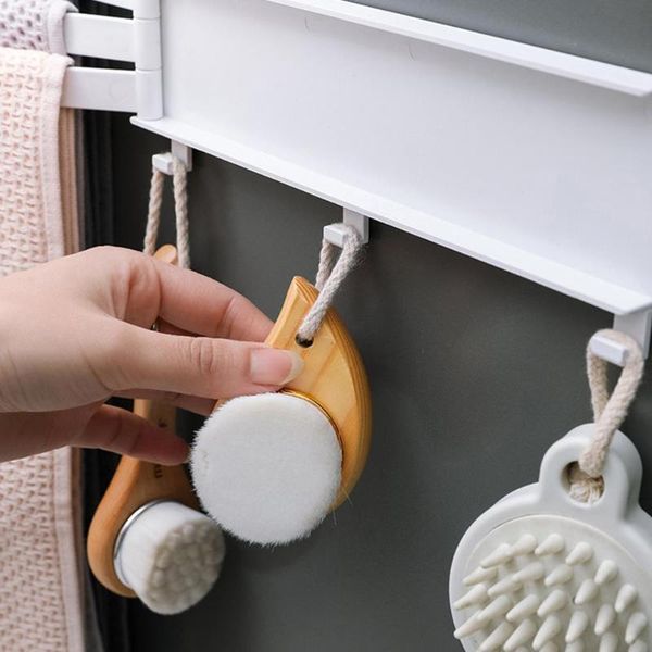 

towel racks non drilling rotating rack toilet stick accessories bathroom bar shelf hanging r3m9 p4h2