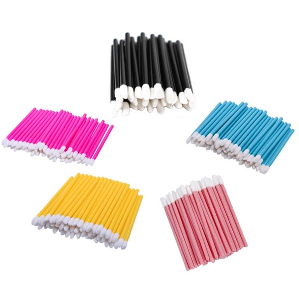 

eyelash curler 100/50pcs disposable lip brush for lipstick lipgloss wands applicator glossy cleaner beauty makeup brushes tools wholesale