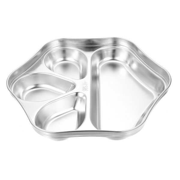 

dishes & plates 1pc stainless steel dinner divided kindergarten plate home serving dumpling