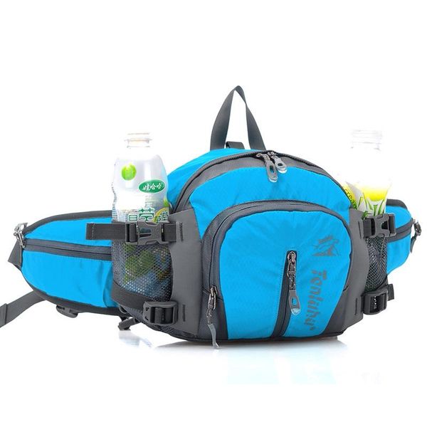 

outdoor bags 5l large running bag waist pack men women hiking camping bottle sport bicycle cycling backpack shoulder