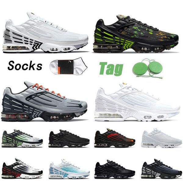 

men womens tn plus 3 running shoes tuned mens sneakers orange red iridescent mesh triple white black crater laser blue hyper purple trainers