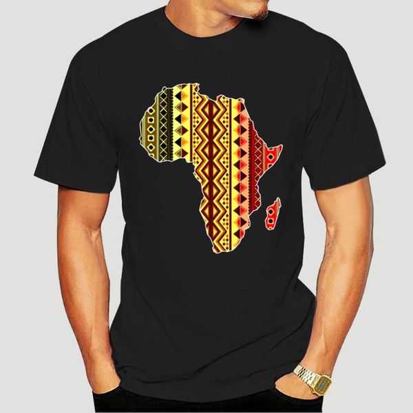 Homens camisetas Teste padrão étnico africano camiseta Os homens criam o algodão O-pescoço da roupa ajustam o equipamento confortável do outono da mola 9314a