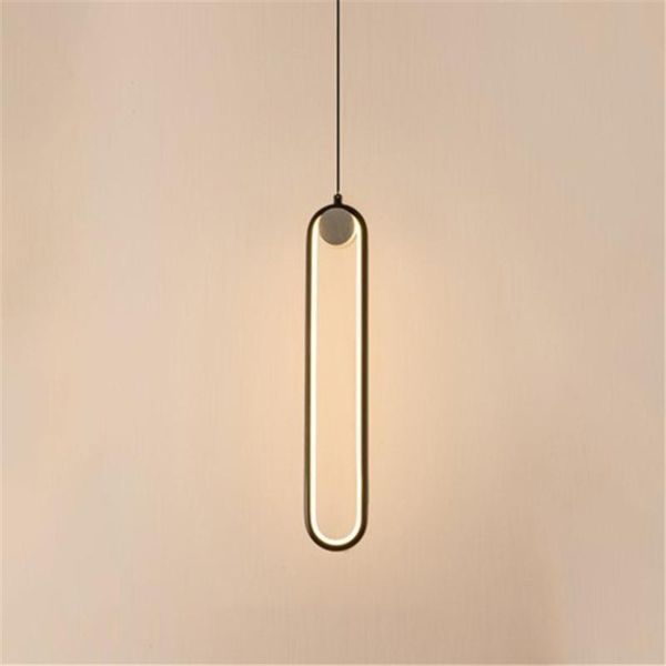 

pendant lamps simple modern lights led bedside lamp living room background wall hanging home decor geometric line light fixtures