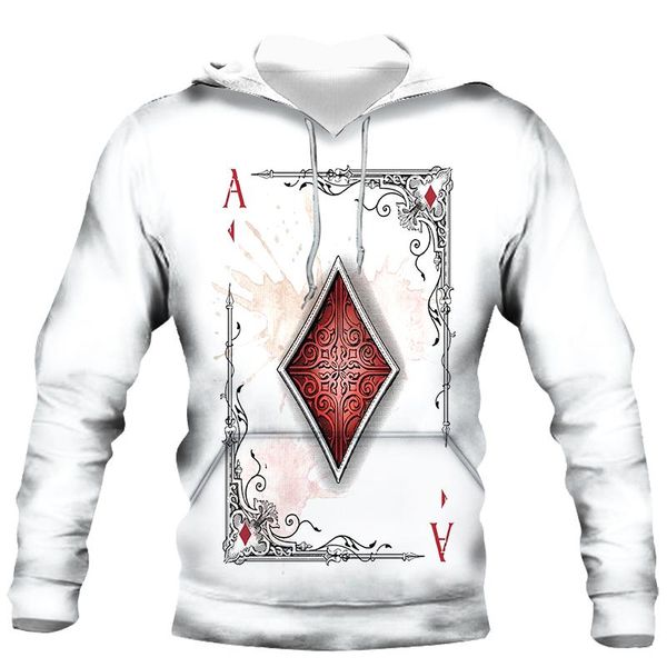 

men's hoodies & sweatshirts 2021 moda casual de pÃ³quer 3d impresiÃ³n camisas deporte para hombres y mujeres chaquetas otoÃ±o e invierno s, Black