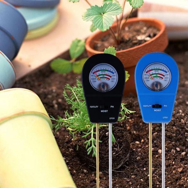 

meters gardening tool kits for plants care soil ph meter three-in-one moisture/ fertility/ tester promote growth lxac